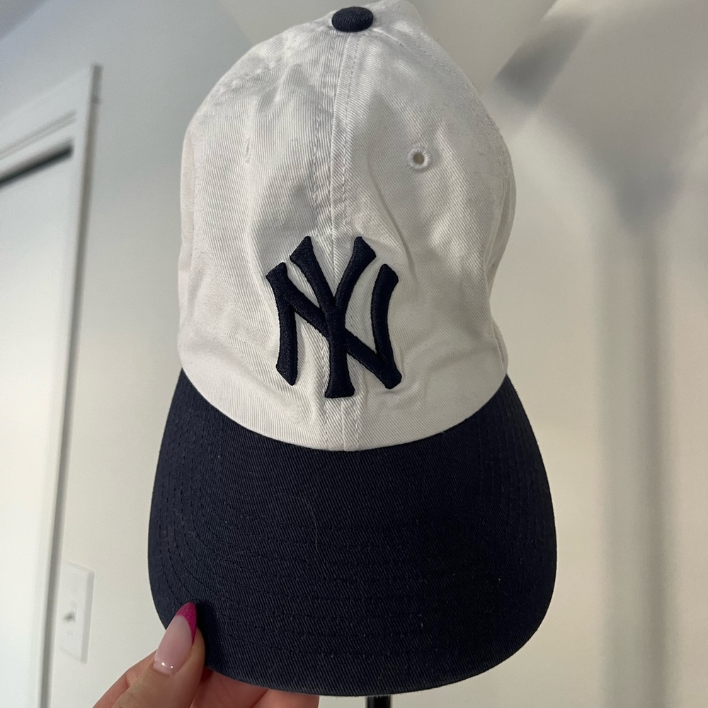 Urban Outfitters White and Black Cap